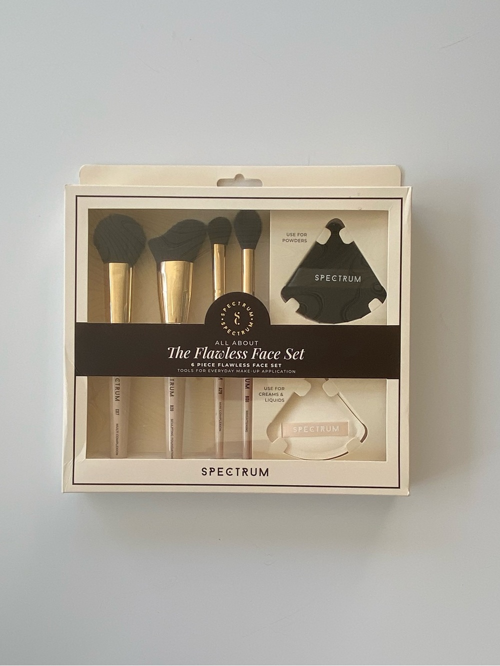 Spectrum The Flawless Face 6 Piece Set, 6 Piece Makeup Brush Set,